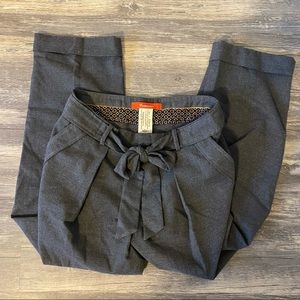 Cartonnier Cropped Drapey Paperbag Ankle Pants